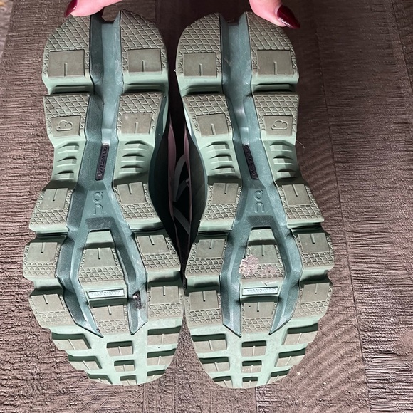 On Running Women's Pastel Pink and Mint Sneakers size 7 - Picture 7 of 9